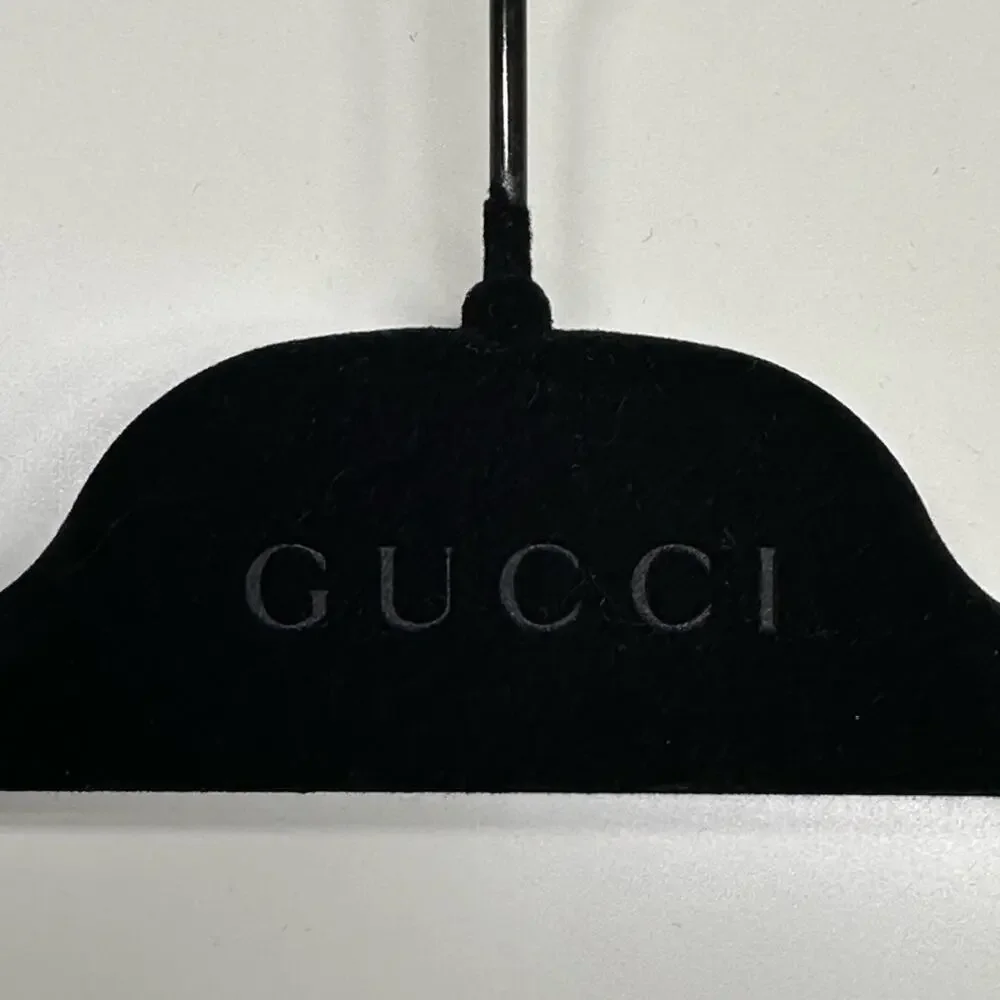 Gucci | Garment Bag & Pant Hanger | Off-White/Black | Bag: 44x27 inch